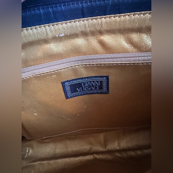 Gianni Versace Rare Optical Baroque Print Shoulder Bag - Picture 10 of 16